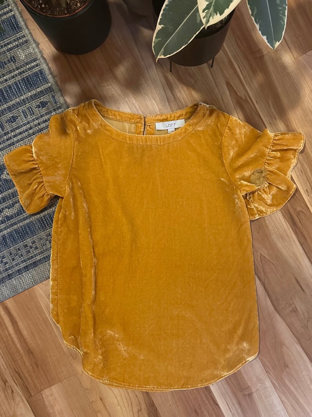 Ann Taylor LOFT Golden Blouse